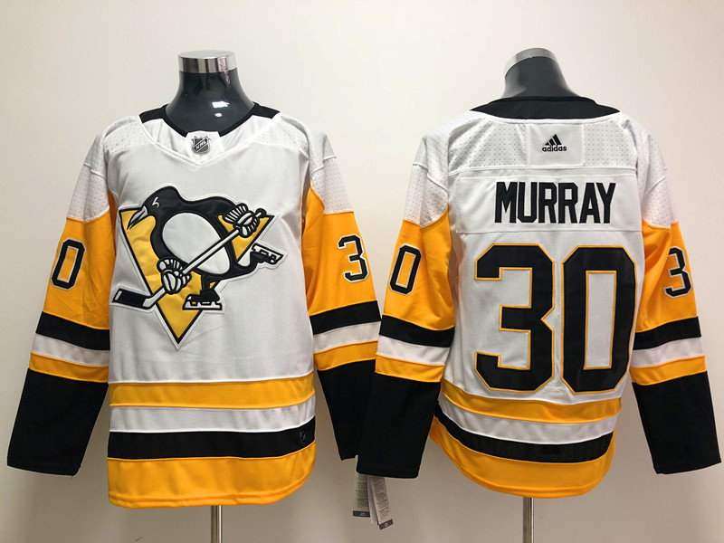 Men's Pittsburgh Penguins Matt Murray #30 White Jersey